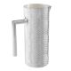 CARAFFA MANICO BOTTONE Dekanter Weinkaraffe Wasserkaraffe Versilbert Edelmetalle Handarbeit Made in Italy *0,8l