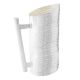 CARAFFA MANICO PONTE Dekanter Weinkaraffe Wasserkaraffe Versilbert Edelmetalle Handarbeit Made in Italy *0,7l