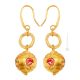 FIORATO ORO 9 Muranoglas Ohrringe Damen Luxus Schmuck mundgeblasene Glasperlen 24k Goldblatt
