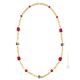 FUNNY Muranoglas Schmuck Kette Damen mundgeblasene Glasperlen 24k Goldblatt Venedig Stil