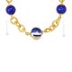 FUNNY Muranoglas Kette Damen mundgeblasene Glasperlen Venedig Stil 24k Goldblatt Venedig Stil