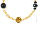 MERLETTO Murano Glas Kette Damen mundgeblasene Glasperlen elegant 24k Goldblatt Perlenkette