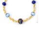 ORO Murano Glas Schmuck Kette Damen mundgeblasene Glasperlen 24k Goldblatt Perlenkette Luxus