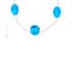 ISABEL Murano Glas Schmuck Kette Damen mundgeblasene Glasperlen elegant Perlenkette modern