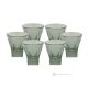 DEBBY Set aus 6 authentischen, modernen, handbemalten Likörgläsern aus hochwertigem Glas.