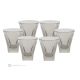 DEBBY Set mit 6 authentischen, modernen, handbemalten Wassergläsern aus hochwertigem Glas.