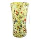 ARLECCHINO 208G Exklusive Vase Murano Glas Deko mundgeblasen 925 Blattsilber Murrine exklusiv