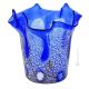FAZZOLETTO GOCCIA Tafelaufsatz Schale authentisch Murano glass Deko mundgeblasen Murrine Blattsilber 925 Wohnkultur Venedig Stil
