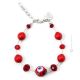 MILLEFIORI 3 Muranoglas Schmuck Armband Damen Luxusschmuck Glasperlen Murrine hochwertig