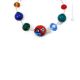MILLEFIORI Murano Glas Schmuck Kette Damen mundgeblasene Glasperlen Luxus Murrine Perlenkette