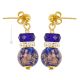 EMILY Muranoglas Schmuck Ohrringe Damen mundgeblasene Glasperlen Aventurin hochwertig