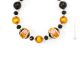 FIORE Murano Glas Schmuck Kette Damen mundgeblasene Glasperlen 24k Goldblatt Perlenkette
