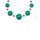 ONDA Murano Glas Schmuck Kette Damen mundgeblasene Glasperlen 925 Silberblatt Perlenkette