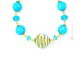 MIRHO Murano Glas Schmuck Kette Damen mundgeblasene Glasperlen 24k Goldblatt Perlenkette