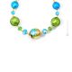 MARMO Muranoglas Schmuck Kette Damen mundgeblasene Glasperlen 24k Goldblatt Venedig Stil