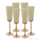 Set mit 6 authentischen handbemalten Flötengläsern aus hochwertigem Glas.