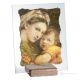 DIE MADONNA VON DEM STUHL Tisch Deko Objekt Marmor und Kristall Made in Italy