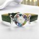 LADY 13 Murano Glas Schmuck Damenarmbanduhr Murrine hochwertig stilvoll elegant exklusiv