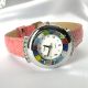 STAR 16 Edle Damenuhr Murano Glas Schmuck Lederarmband Venedig Stil Italienisches Design