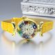 LADY ORO 21 Murano Glas Schmuck Armbanduhr Damen Murrine hochwertig elegant stilvoll exklusiv