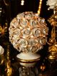 LAMPE Tischlampe Abat-jour Tischluechte  Keramik im Barockstil mit Details aus 24 Karat Gold Swarovski-Kristalle