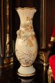 DELIZIA Italienische Keramik Vase handgemacht 24k Goldfarbe Swarovski-Kristalle Barockstil