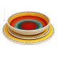 SALINA Kollektion Tellerset Set 18 Teller 6 Personen Geschirrset Handgemachte Keramik Made in Italy Sizilien