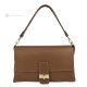 ROMINA Damen Handtasche und Umhängetasche aus echtem handgefertigtem Leder Cognac