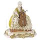 DAME MIT CELLO Edles Porzellan Figur Barock handbemalt hochwertig stilvoll Italienisches Design 