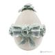 TIFFANY EGG – Tafelaufsatz, feines Capodimonte Porzellan, handgefertigt