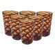 ACQUA CANNE Set 6 Tumbler Trinkgläser aus Muranoglas Made in Italy